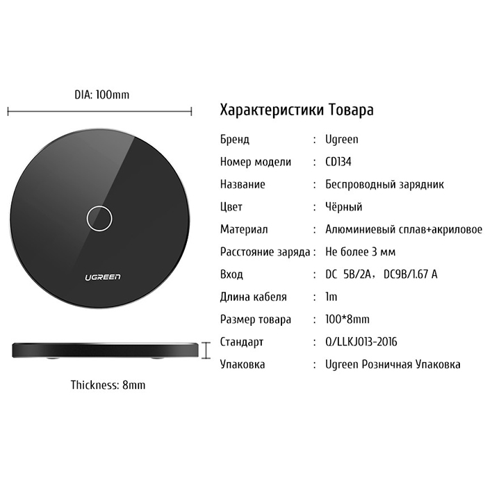 ������������ �������� ��������� Ugreen CD134 ���� 10
